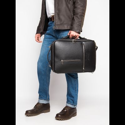 Кожаная сумка-рюкзак Castenaso black (арт. 3108-01)