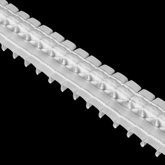 Лента шторная &quot;OZ-IS&quot; 2701 60 мм  белая, 1м (буфы, шахматная, бабочка)