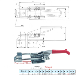 Зажим механический стягивающий GH-431