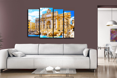 Модульная картина "Фонтан треви"