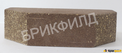 Имитация природного камня Дикий камень трапеция. Шоколад. Кирпичный завод Брик Филд