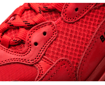 Balenciaga Triple S Clear Sole Sneaker Red
