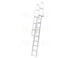 Лестница приставная с поручнями ЛПНА-3,0 (4,17)