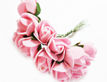 Цветы из фоамирана 20 мм, 11-12 шт, цвет розовый (арт.10-08)