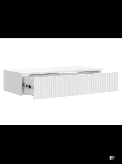 Сканди тумба консольная ТМ-001 (МДФ) Белый/Белый Глянец