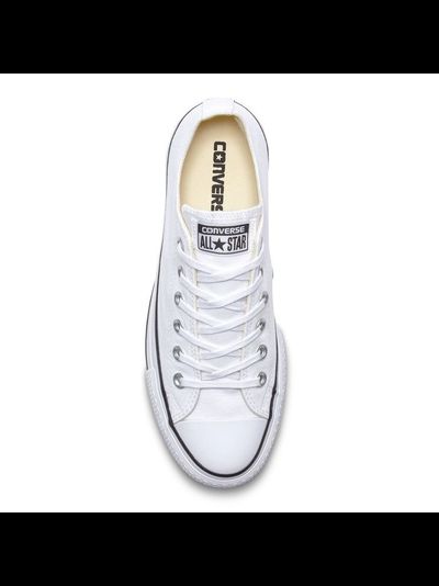 Кеды Converse All Star Low Top белые низкие на платформе