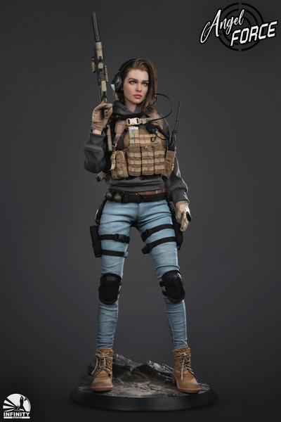 Боевая подруга Мия - Коллекционная ФИГУРКА 1/3 scale Angel Force MIA (GJKD0001) - Infinity Studio