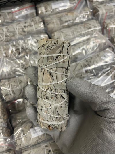 Пучок Белого шалфея 10 см.