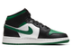 Nike Air Jordan 1 Mid Black Pine Green брендовая обувь