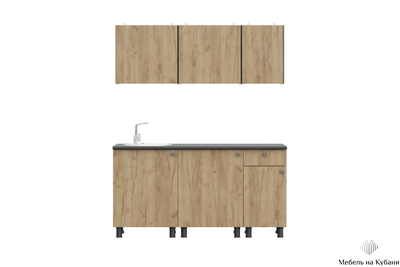 КГ-1 Дуб золотой 1,6 м кухонный гарнитур