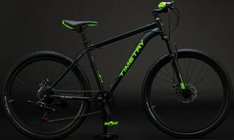 Велосипед TT322/ 7ск 27,5" Черный-зеленый рама 18,5"