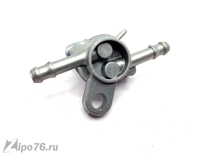 Кран топливный на генератор мотоблок снегоуборщик проходной 6мм