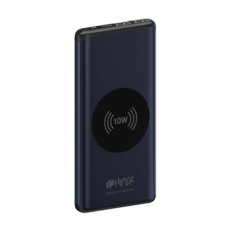 Внешний аккумулятор Hiper Nano, 2xUSB+C, PD, синий