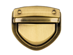Замок-клапан LBZ -6 для сумки 42х39 мм цвет бронза