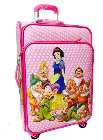 Детский чемодан Белоснежка (Snow White) розовый