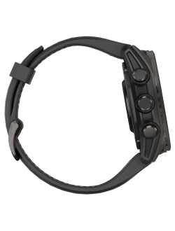 Часы Garmin Fenix 8 - 43mm AMOLED Sapphire Carbon Gray DLC Titanium Black / Pebble Gray