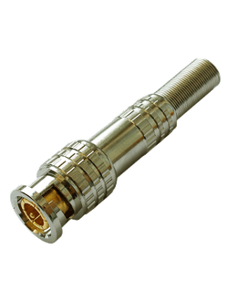 Коннектор РАЗЪЕМ TS BNC штекер под пайку с пружиной, металл