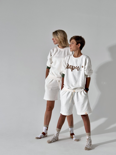 ШОРТЫ УНИСЕКС "ПРИЯТНО" БЕЛЫЕ