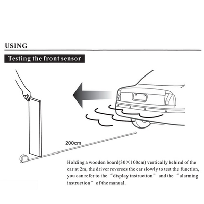 Парктроник Четыре датчика парктроника с дальностью обнаружения 2м окажут посильную помощь  revashop