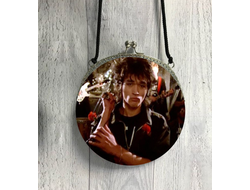 Сумочка круглая с фермуаром Кино, Виктор Цой №16