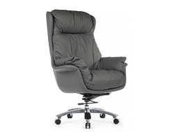 Кресло Leonardo A355 Серая кожа