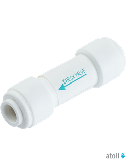 Обратный клапан прямой atoll CV3344 1/4ц x1/4ц