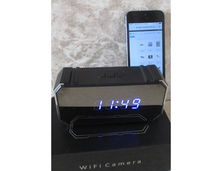 Скрытая 4К wifi шпионская мини камера - Зеркальные часы