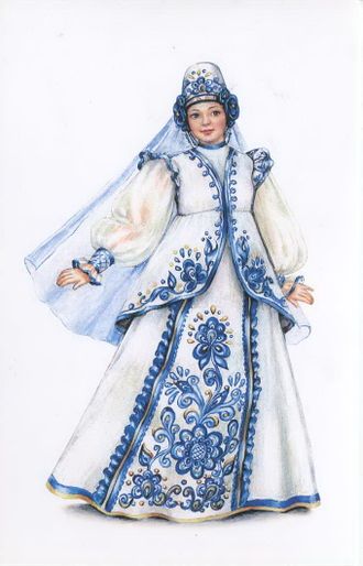 Костюм &quot;Гжель&quot;
