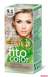 Fitocolor Стойкая Крем-краска для волос тон 9.1 Пепельный блондин 115мл
