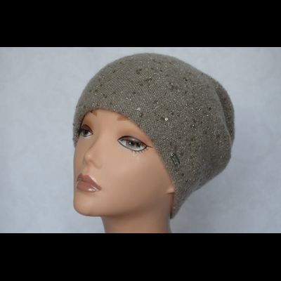 Итальянская шапка женская Vizio Визио Италия 6157 ореховая