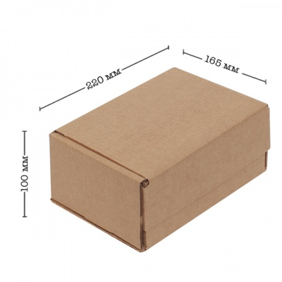 Коробка с откидной крышкой тип Д 220х165х100