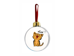 Новогодний ёлочный шар Котики №9