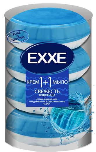 EXXE Крем-мыло Свежесть водопада 4х110г