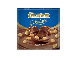 Шоколад Ulker молочный с фундуком, 65 гр