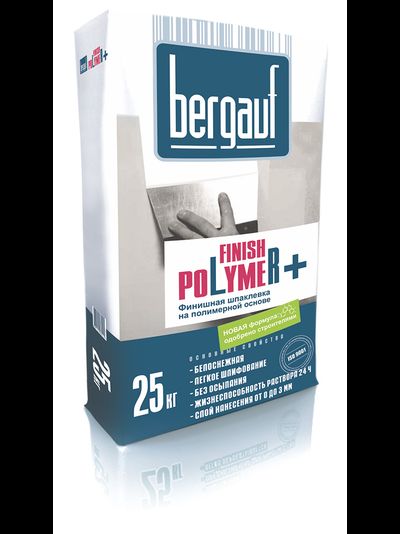 Финишная полимерная шпаклевка Bergauf Finish Polimer +.  25кг