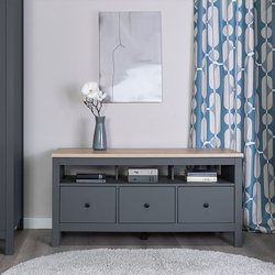 Сага Тумба 3 ящика 1312х622х414 серый/ясень