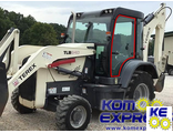 T100037 Стекло двери левой Terex TLB840  TLB850  TLB890  TLB990