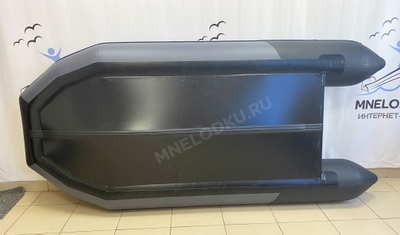 Моторная лодка Таймень NX 2850 слань-книжка киль графит/черный вид днища - MNELODKU.RU