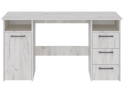 Фронда-9 стол письменный с тумбой и ящиками Крафт светлый