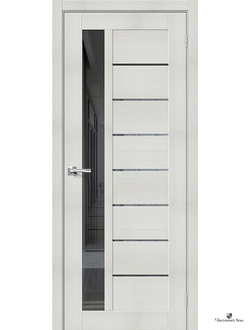 Дверь межкомнатная Эко Браво-27 Bianco Veralinga /зеркало