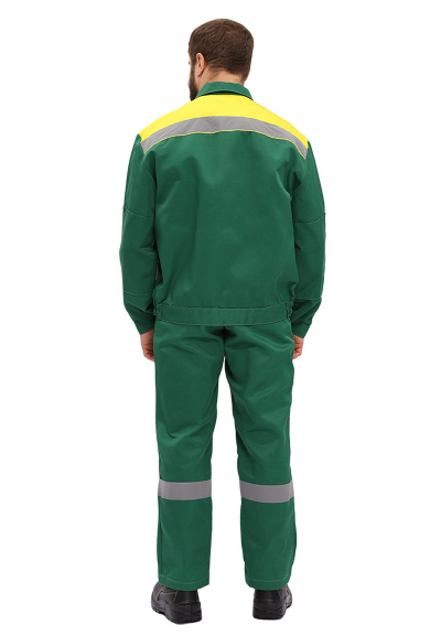 Костюм "ЛЕГИОН" куртка/полукомб. Т.ЗЕЛЕНЫЙ/ЖЁЛТЫЙ