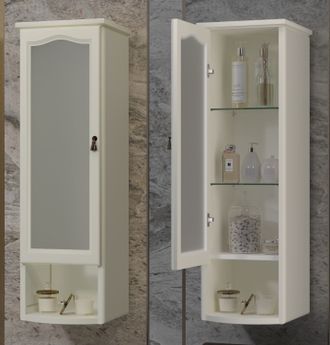 ШКАФ ПОДВЕСНОЙ РИСПЕКТО 30 ОДНОСТВОРЧАТЫЙ СЛОНОВАЯ КОСТЬ (ПЕТЛИ СЛЕВА)