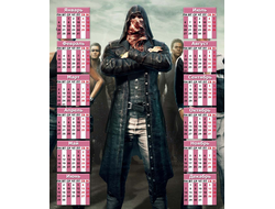 Календарь настенный PlayerUnknown’s Battlegrounds, PUBG, ПУБГ №44