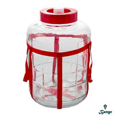 Банка  стеклянная с гидрозатвором 12л