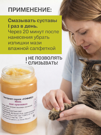 МАЗЬ ДЛЯ СУСТАВОВ ДЛЯ КОШЕК 100 ГР.