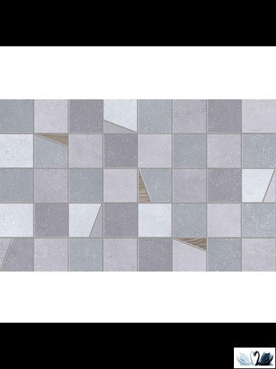 Плитка Creto Misty grey 25 х 40 см серая настенная