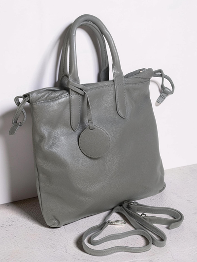 (АРТИКУЛ: 9493/1/1) СУМКА ЖЕНСКАЯ, СРЕДНЕГО РАЗМЕРА, НАТУРАЛЬНЫЕ КОЖА, СЕРАЯ, РЕМЕНЬ ЧЕРЕЗ ПЛЕЧО *