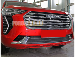 Защита радиатора Haval Jolion 2020- black низ