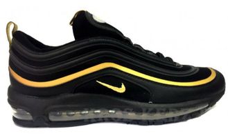 Nike Air Max 97 Чёрные с золотым (40-45) Арт. 028MF-A