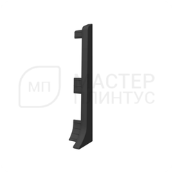 Заглушка правая для ПВХ плинтуса Vilo Linela 415 Антрацит